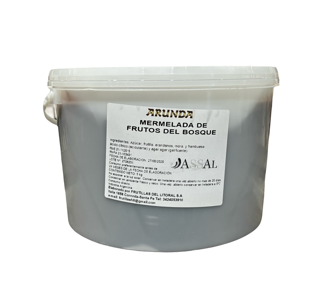 MERMELADA BALDE FRUTOS DEL BOSQUE 5KG