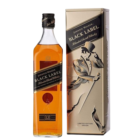 WHISKY JOHNNIE WALKER 12 BLACK LABEL 750ML (LATA)