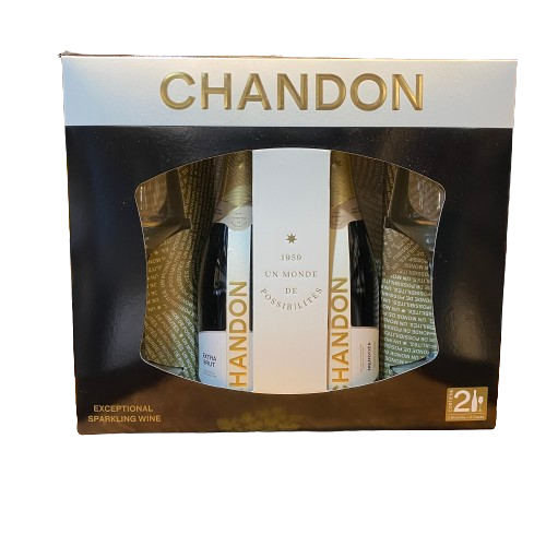 [4006] ESTUCHE 2 CHANDON  CON 2 COPAS
