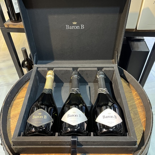 [98766] ESTUCHE X3 BARON B 750ML (BRUT NATURE - EXTRA BRUT - BRUT ROSE)