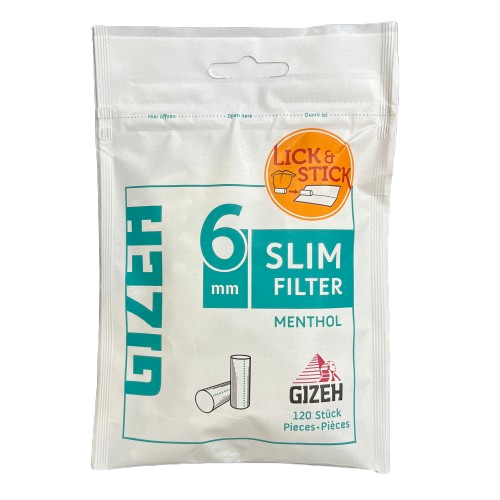 [92760] FILTRO GIZEH SLIM X120 MENTOL