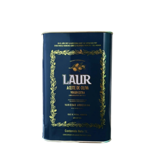 ACEITE DE OLIVA LATA EXTRA VIRGEN LAUR ARBEQUINA 1000ML